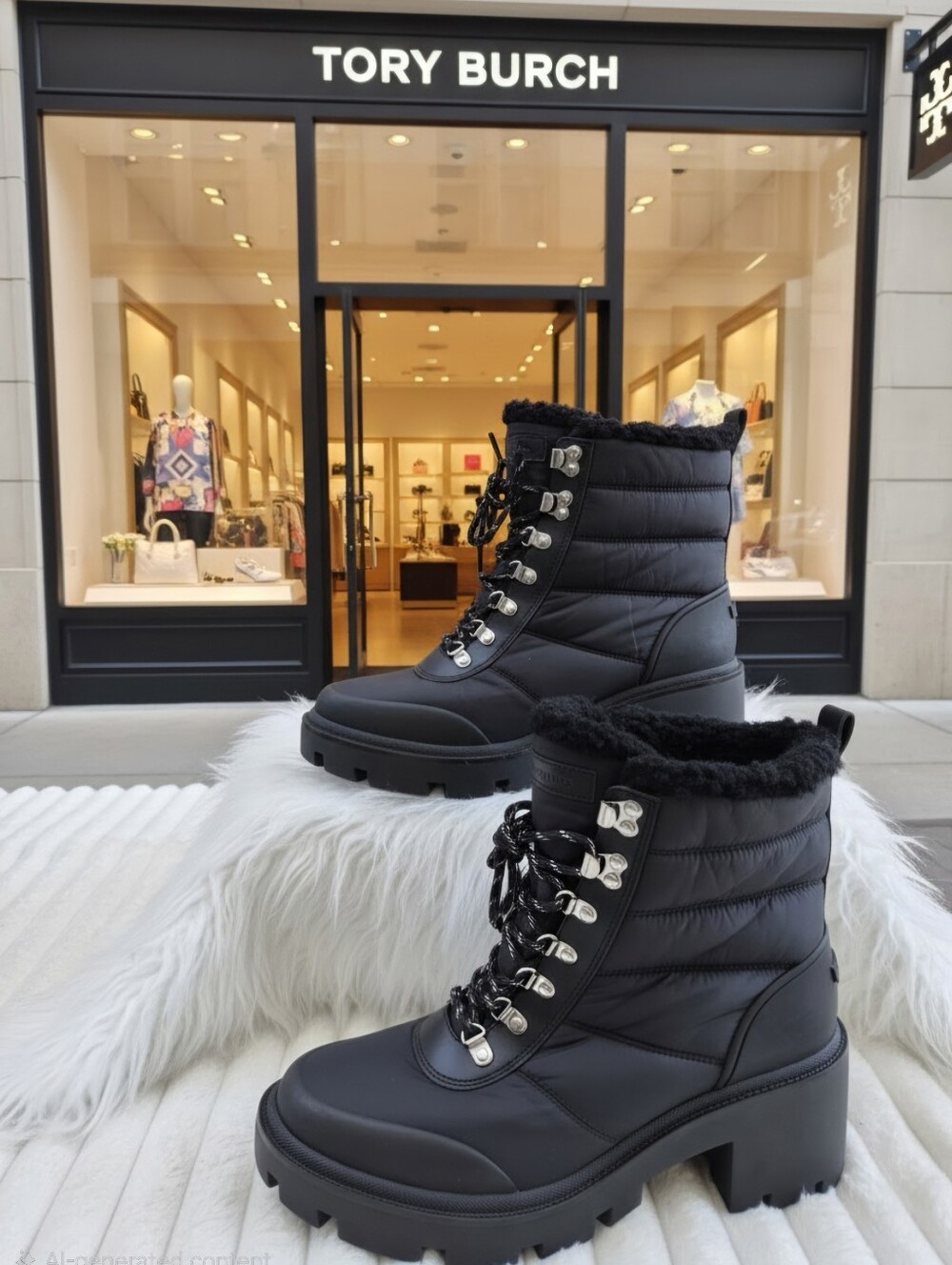 Tory Burch Gressame Generation Winter Boots Women's Sz 11 $595